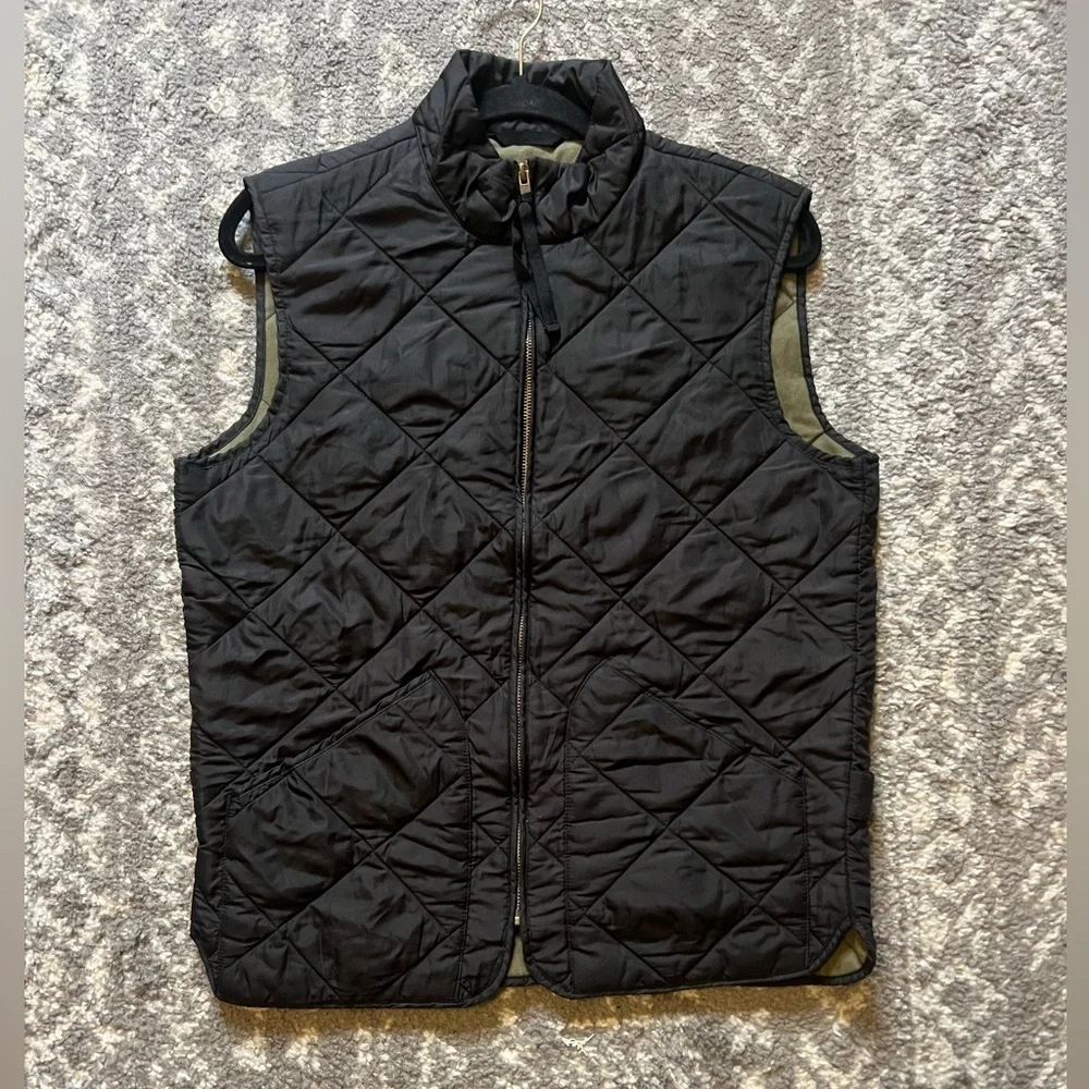 J. Crew Men's Dark Quilted Vest